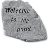 "Welcome to My Pond" Garden Stone