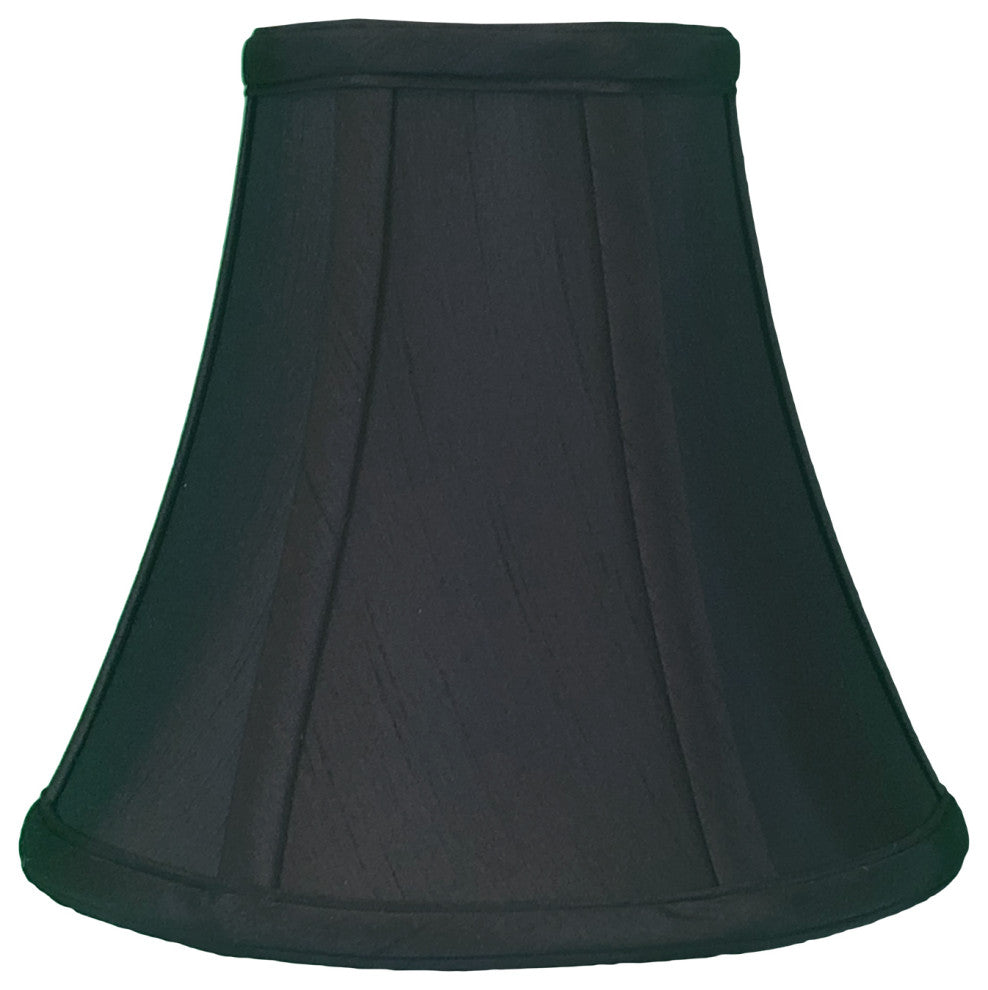 Royal Designs True Bell Basic Lamp Shade, Round Clip Fitter, Black, 4x8x7, Set o