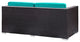 Espresso Turquoise Venice 8 Piece Outdoor Patio Sofa Set