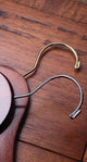 Rubberized Wooden Top Hangers With Walnut Finish, Box of 100