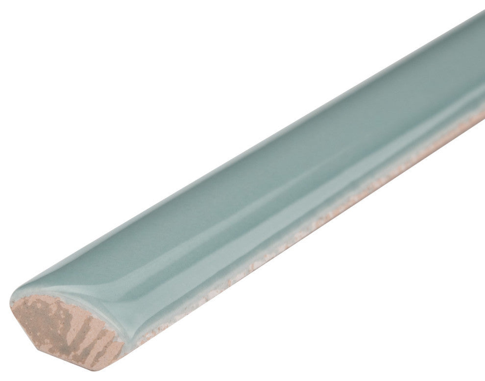 Chester Demi-Bullnose Acqua Ceramic Wall Trim