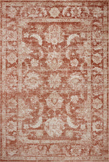 Loloi II Odette Rust / Ivory 4'-0" x 6'-0" Accent Rug