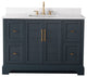 Vanity Art Bathroom Vanity With Sink & Top, Vintage Spruce Blue, 48", Engineered Marble