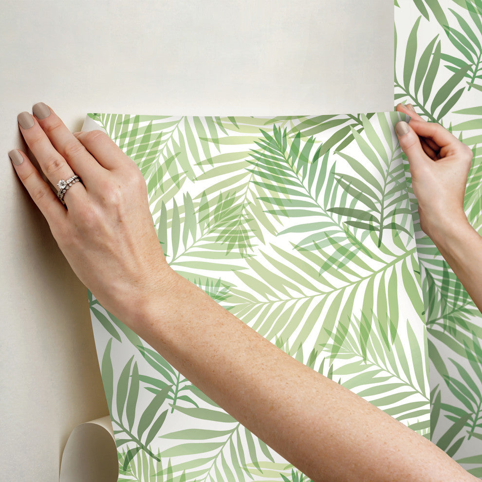 Green Tropical Vibe Peel & Stick Wallpaper