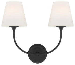 Crystorama Lighting Group 2442-OP Sylvan 2 Light 15" Tall Wall - Black Forged