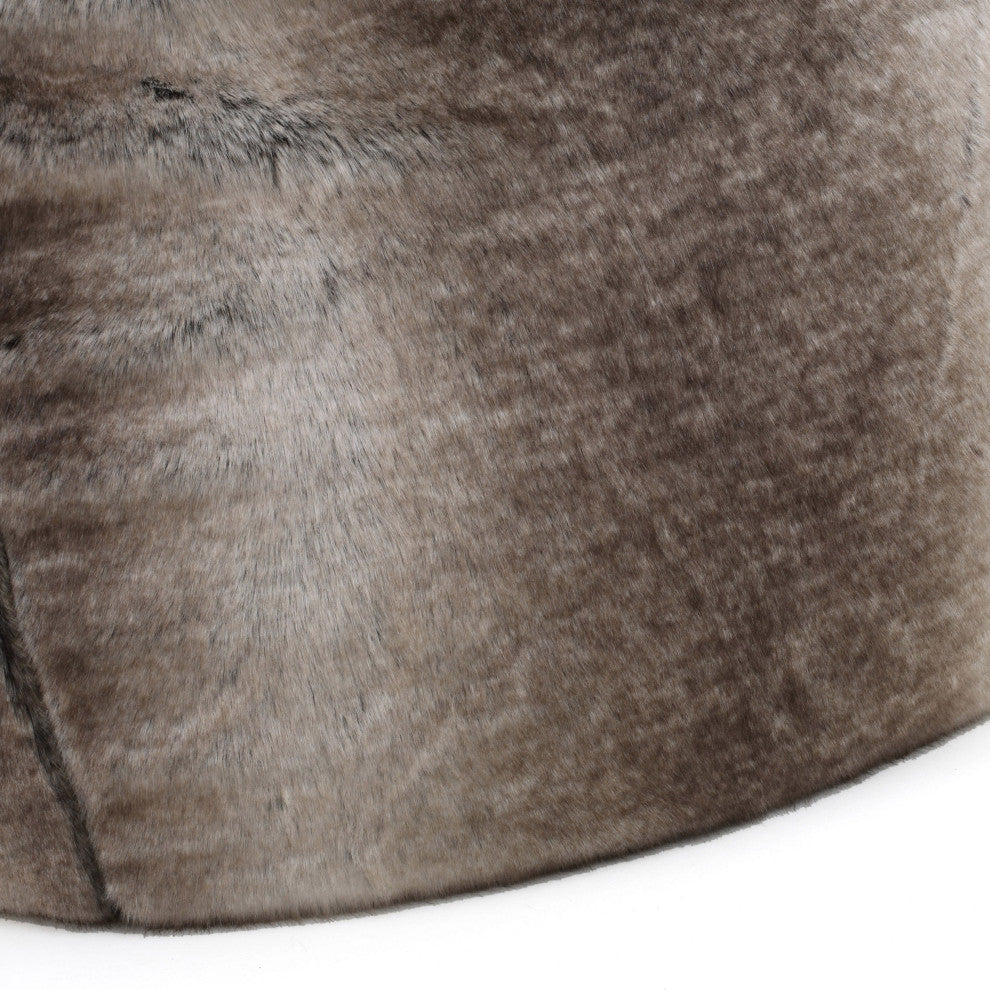 GDF Studio Meridian Ash White Fabric Bean Bag with Polyurethane Foam Filling