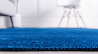 Unique Loom Navy Blue Solid Williamsburg 5' 0 x 8' 0 Area Rug