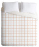 Little Arrow Design Co Blush Grid Duvet Cover Set, Queen