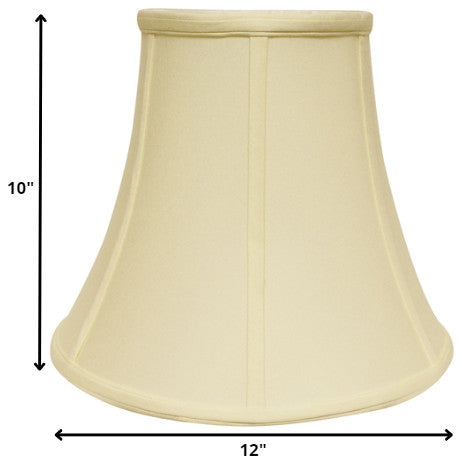 12" Ivory Premium Bell No Slub Lampshade
