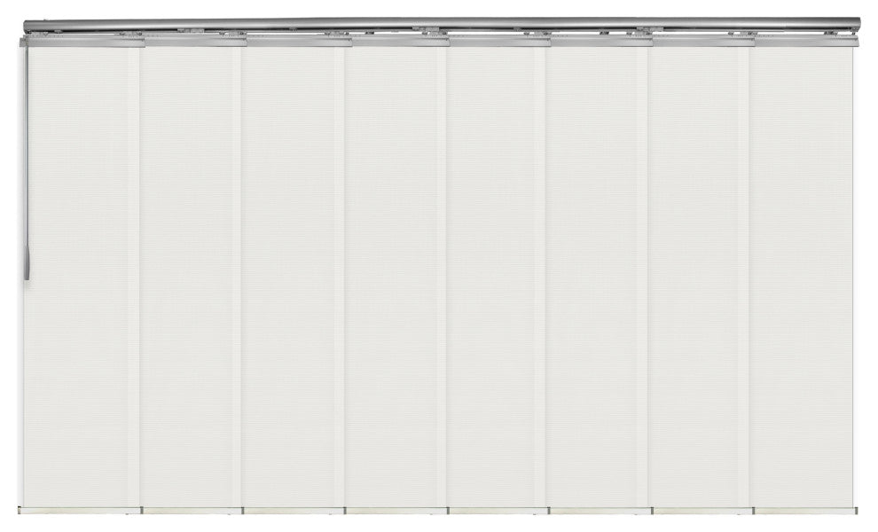 Amour 8-Panel Track Extendable Vertical Blinds 130-175"W