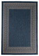 Outdoor Collection Oriental Accent Water Proof Rug, Midnight Blue, 5'3"x7'6"