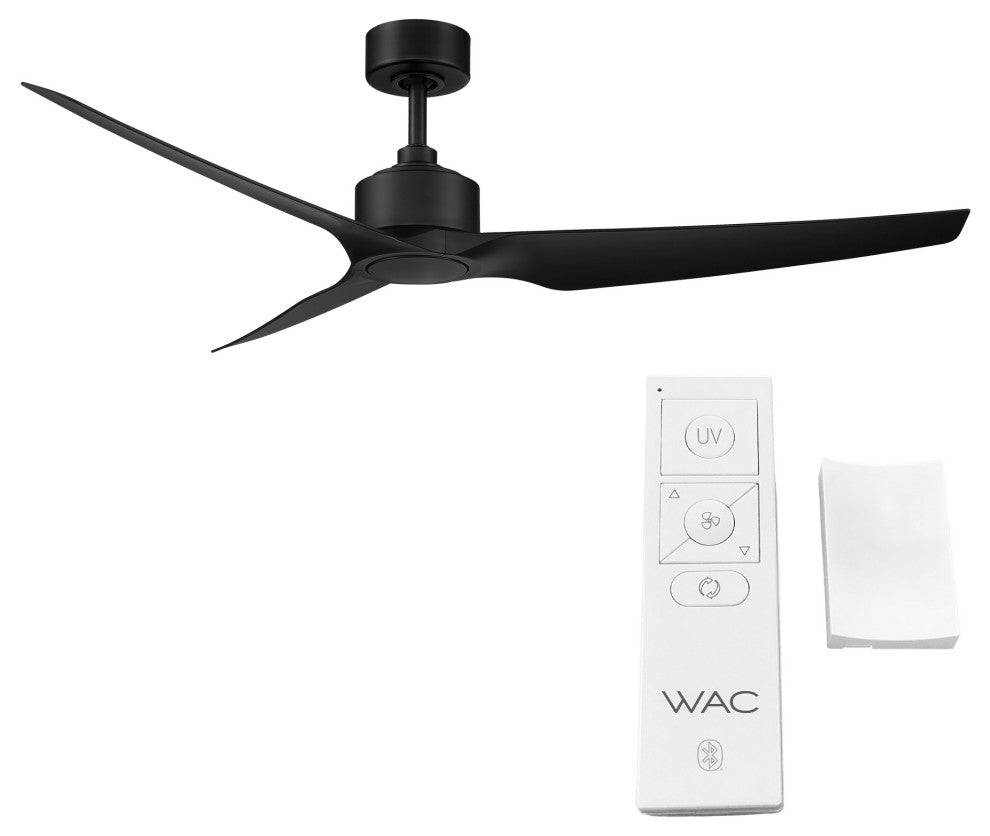 Terminator Indoor/Outdoor 3-Blade Germicidal Smart Ceiling Fan 54" Matte Black