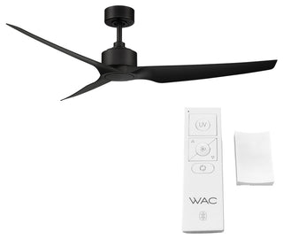 Terminator Indoor/Outdoor 3-Blade Germicidal Smart Ceiling Fan 54" Matte Black