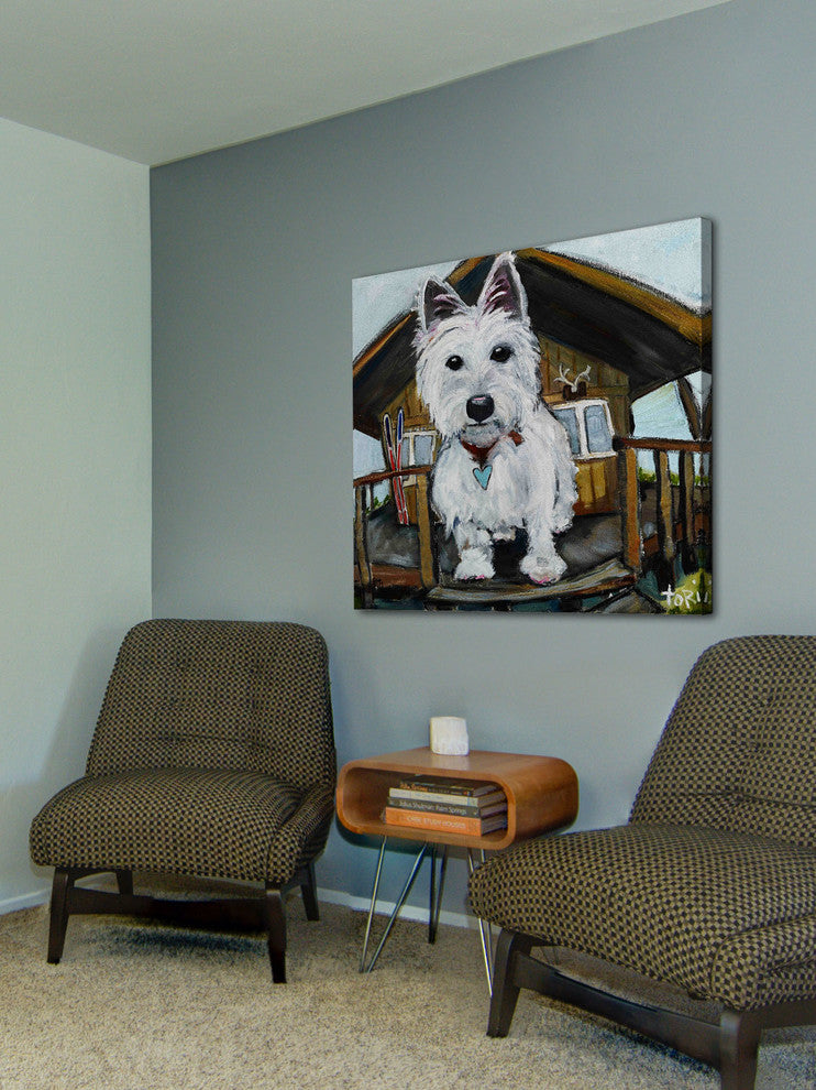 "Dash In Cabin" Painting Print on Canvas by Tori Campisi