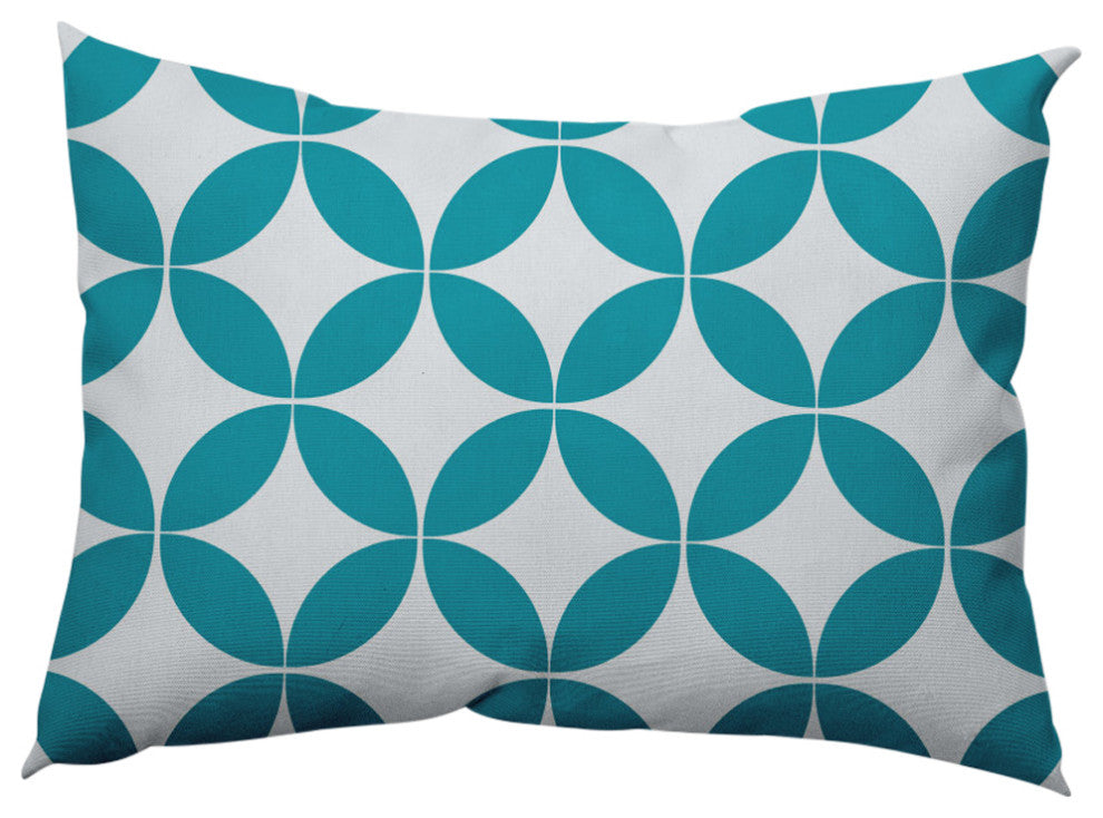 Eye Opener Decorative Throw Pillow, Explorer Blue, 14"x20"