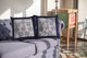 18 Gray Purple Horse SuedeThrow Pillow