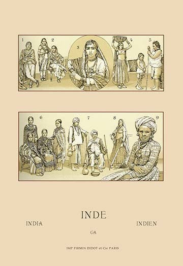 Traditional Indian Costume #2 - Fine Art Giclee Print 24" x 36"