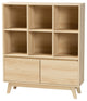 Vanda Oak Brown Finished Wood Bookshelf