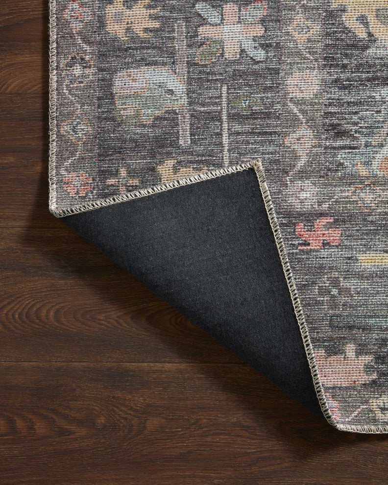 Loloi II Elysium Charcoal / Multi 3'-6" x 5'-6" Accent Rug