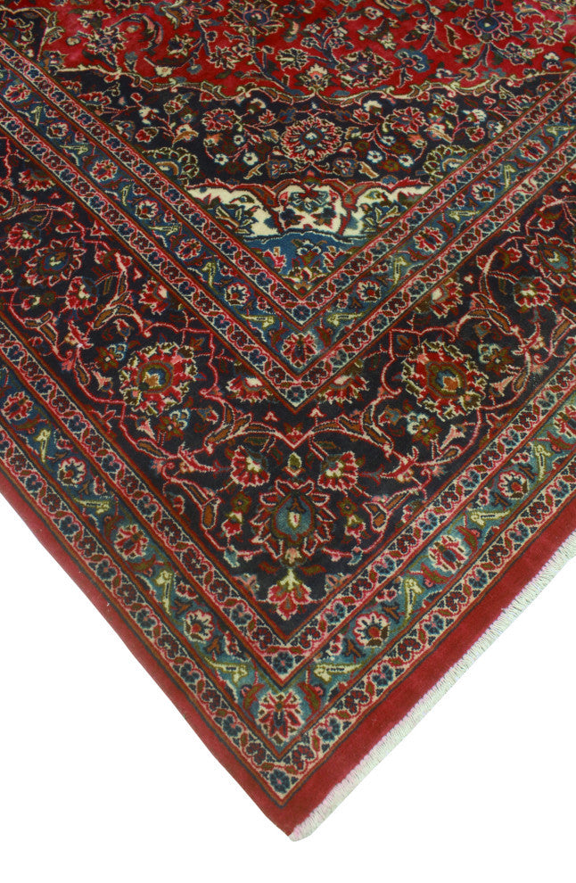 Fine Vintage Distressed Berker Red/Brown Rug, 9'5 x 12'9