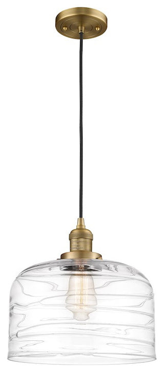 INNOVATIONS 201C-BB-G713-L 1-Light Mini Pendant Brushed Brass
