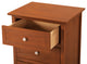 Drake 3-Drawer Nightstand, Oak