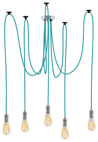 Unique Turquoise Pendant Light Fixture