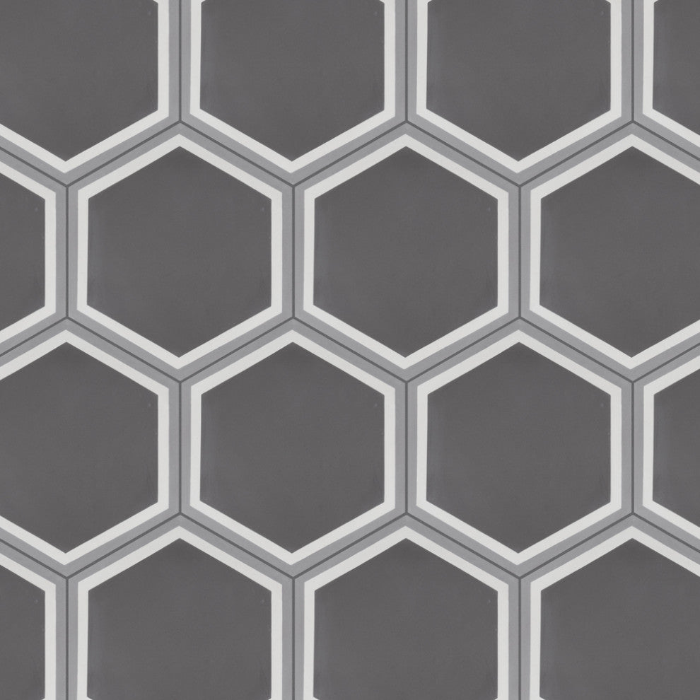 Cemento Hex Holland Strait Cement Floor and Wall Tile