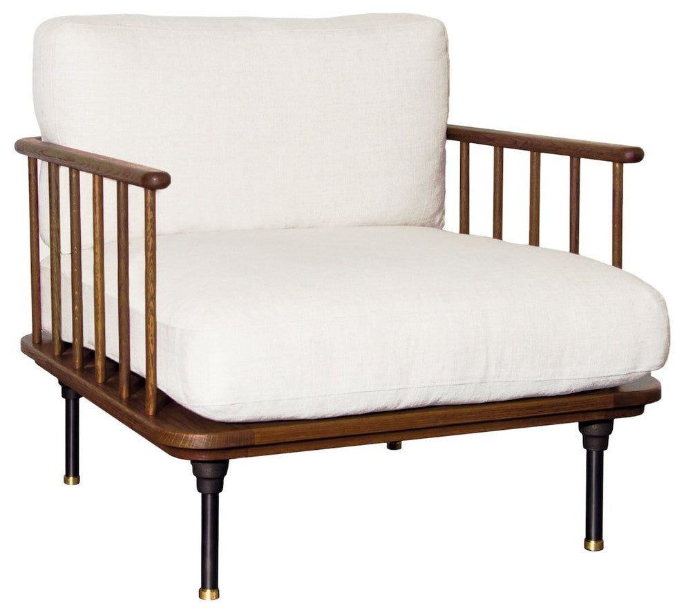 Distrikt Occassional Chair in Smoked French Oak by Nuevo