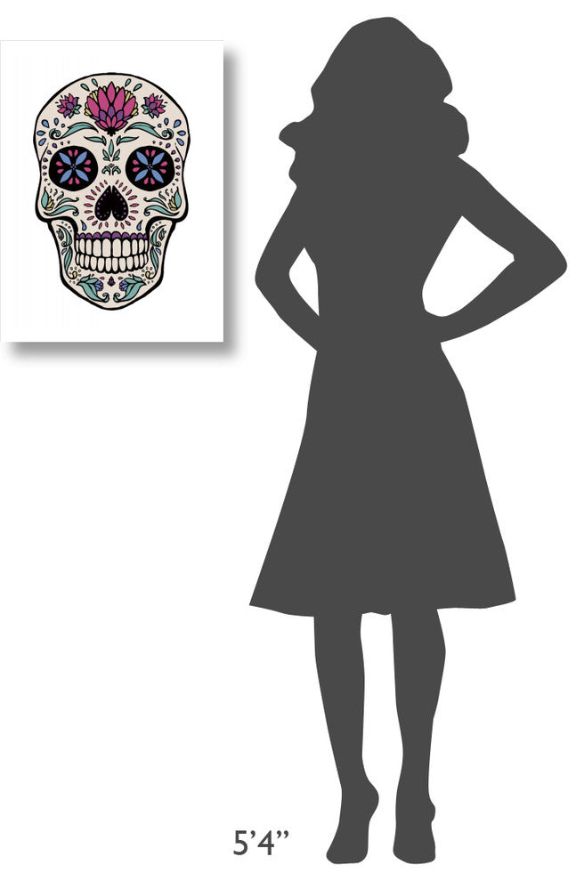 "Sugar Skull II" Digital Paper Print by Janelle Penner, 18"x24"