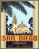 San Diego, Giclee Reproduction Artwork
