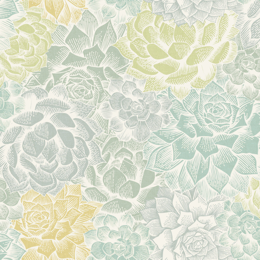 Mr. Kate Succulent Plant Peel and Stick Wallpaper