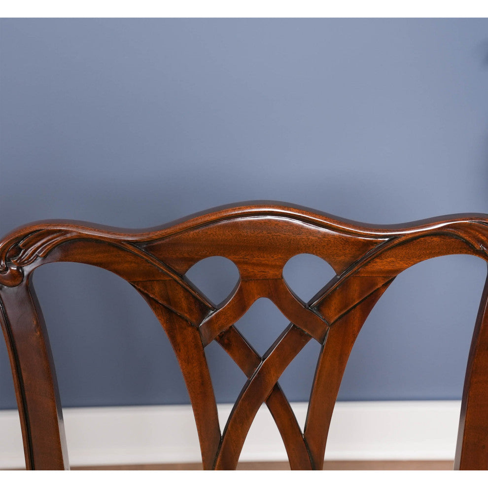 Simple Chippendale Style Side Chair