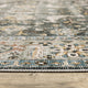 Celestia Machine Washable Vintage Indoor Area Rug, Charcoal, 2'x3'