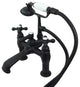 Kingston Brass 7" Deck Mount Tub Faucet With Hand Shower, Oil Rubbed Bronze
