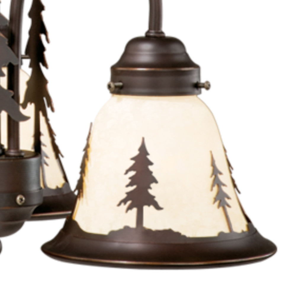 Yosemite 3-Light LED Tree Fan Kit or Chandelier, Dual Mount Burnished Bronze