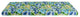 60"X19" Patterned Outdoor Spun Polyester Bench Cushion, Lesandra Sunblue
