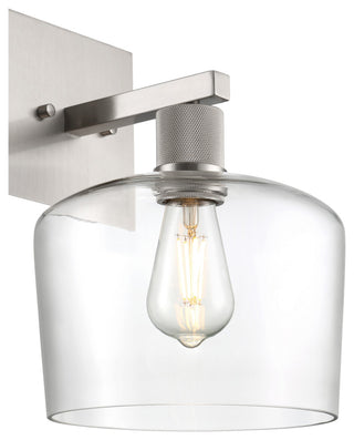 Access Lighting 63144LEDDLP/CLR Port Nine 12" Tall LED Wall - Brushed Steel