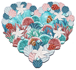 Costal Heart Door Ornament
