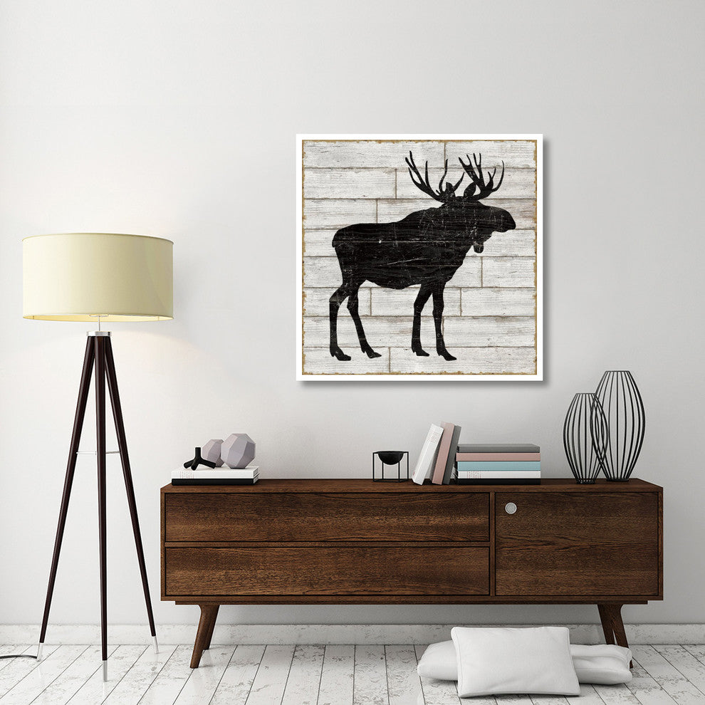 "Lake Lodge I Neutral no Words" Digital Paper Print by Sue Schlabach, 42"x42"