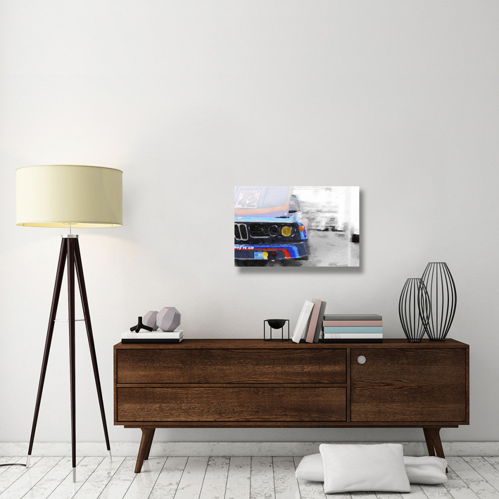 "BMW Lamp and Grill Watercolor" Fine Art Print