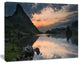Stunning Sunrise over Lake Panorama, Large Landscape Canvas Art Print, 60"x28"