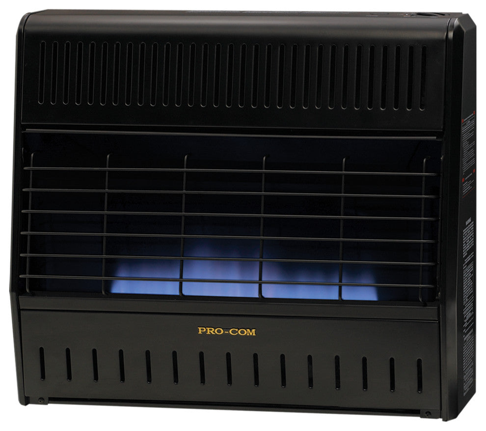 ProCom Dual Fuel Ventless Blue Flame Garage Heater - 30,000 BTU, T-Stat