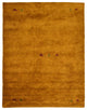 HAND KNOTTED LOOM SILK ECO-FRIENDLY AREA RUGS -6'x9',Rectangle,Gold,Contemporary