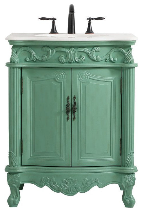 Elegant Decor Danville Bathroom Vanity Vintage Mint
