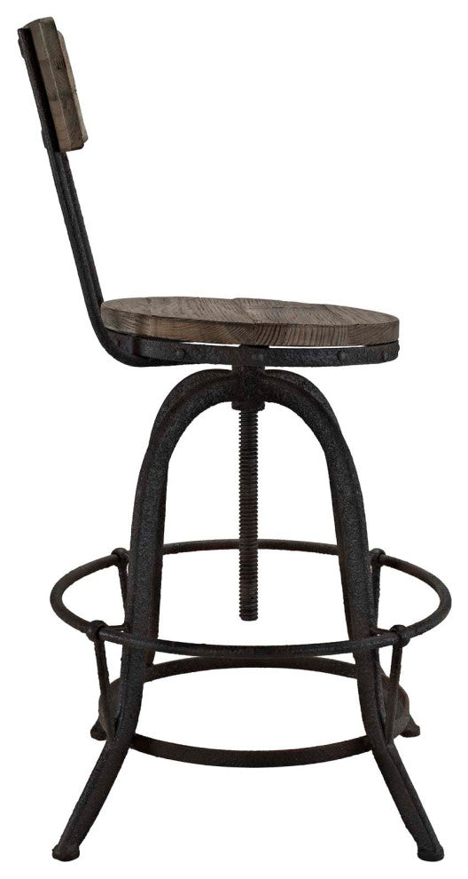 Modern Brown Procure Bar Stool Set of 2