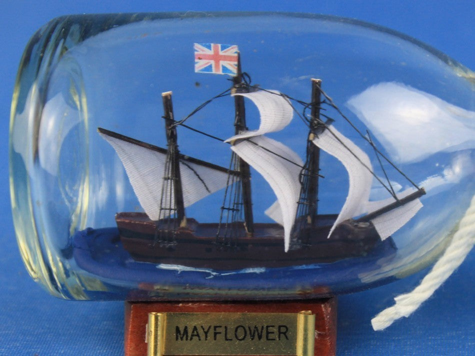 Mayflower Ship In A Bottle, 5''