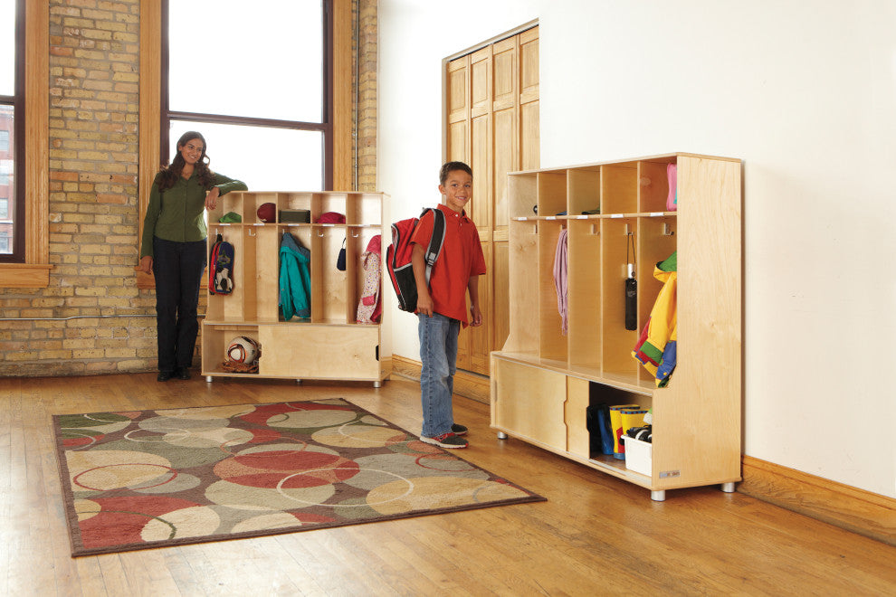 Truemodern 5-Space Metal Coat Hook Cubbie Locker