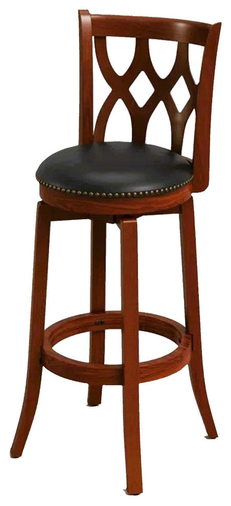 Cathedral Bar Stool, 29", Cherry