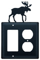 Single GFI and Outlet Cover, Moose